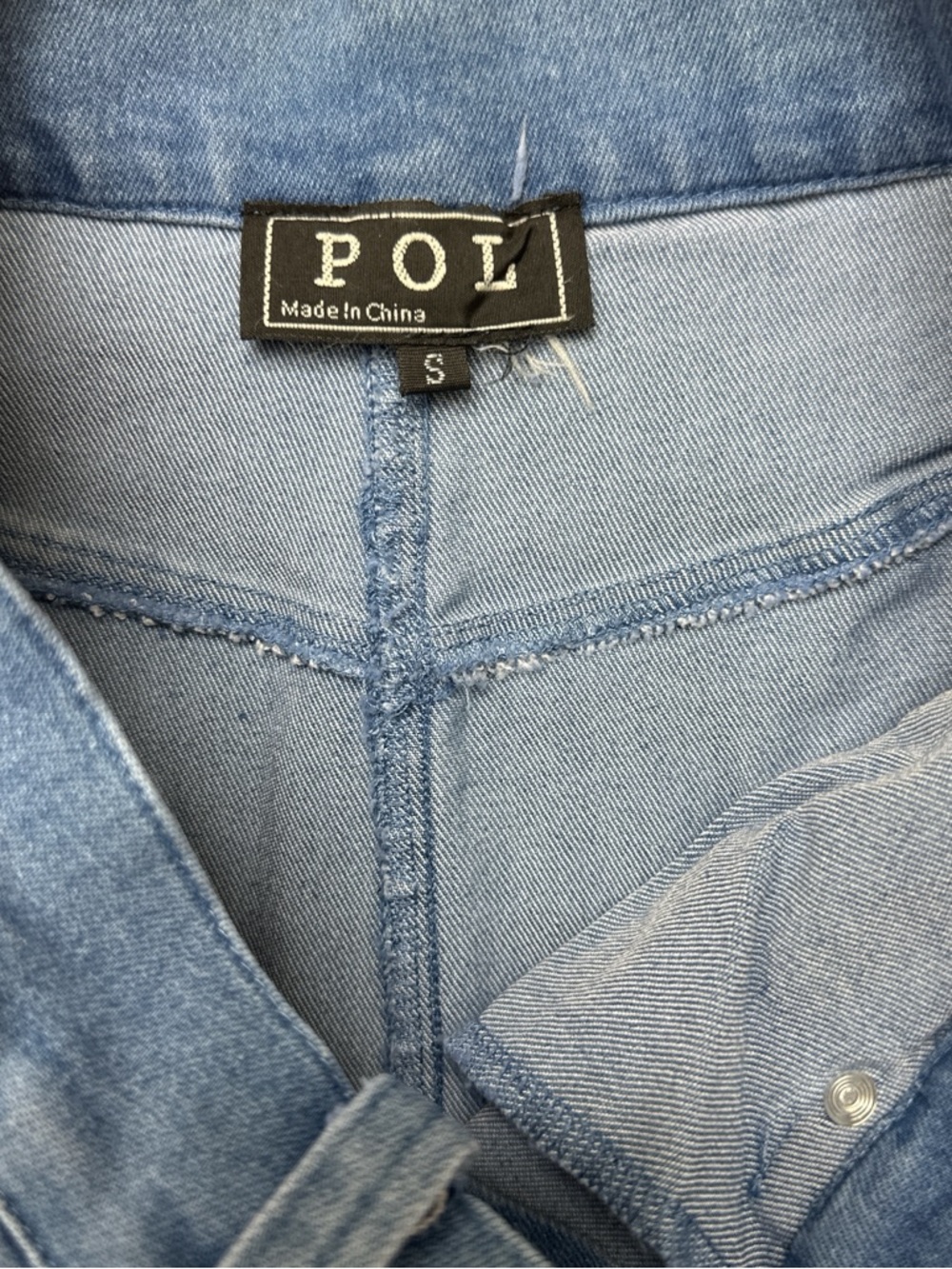 NWOT POL Denim Fringe Midi Small | Coastal Cowgirl - Picture 2 of 3